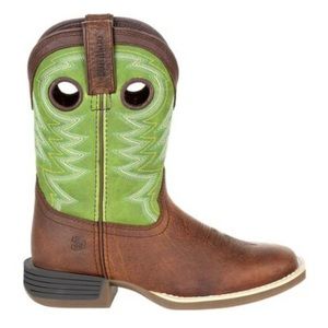 Durango® Lil' Rebel Pro™ Little Kid's Lime Western Boot